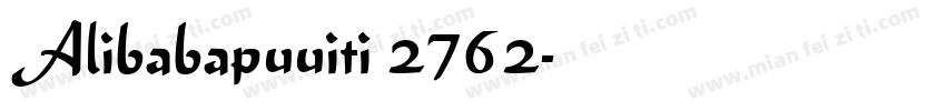 Alibabapuuiti 2762字体转换